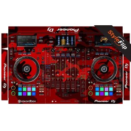 StyleFlip Skins Pioneer DDJ-RZX | Red Camo | Protective Decal | StyleFlip Skins