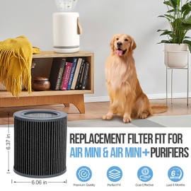 BwondMand True HEPA Replacement Filters Compatible with Molekule Air Mini & Air Mini+ Purifiers, 3-in-1 High-Efficiency Air Filter for Tri-Power System（2Pack