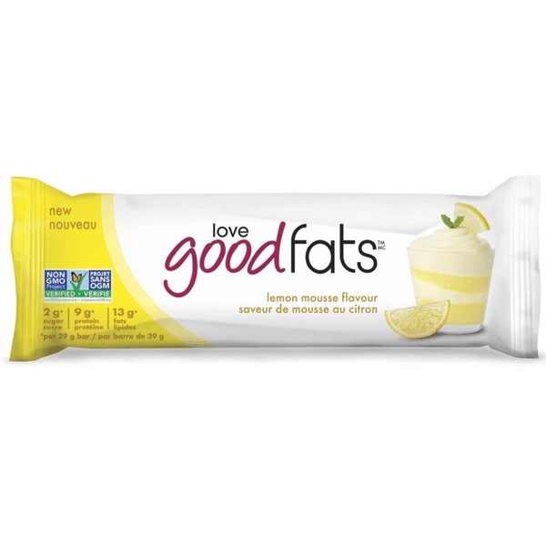 Love Good Fats Snack Bar Lemon Mousse 39g X 12