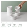 DOWAN 12 oz Porcelain Ramekins Bowls for Souffle, Creme Brulee,
