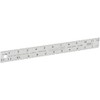 Mayes Hard Aluminum Ruler, 12 x 1-1/4 Inches