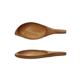 Bloomingville Acacia Wood Leaf Shaped Spoon, Natural