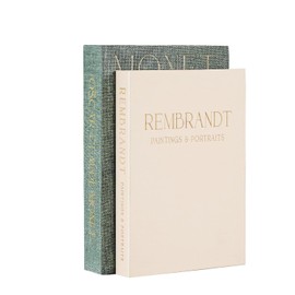 Decorative Books Set of 2, Beautiful Linen Boxes Decor Coffee Table Bookshelf or Mantle, Aesthetic Fake Books for Modern Home Decoration, Storage Box