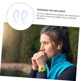 KONTONTY 2pcs -Lost Earphone Hook Headphone Clip for Earphone Holders for Running Cycling Gym and Fitness Activities