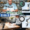 HITTI 10X Magnifying Glass with Light, 1,800 Lumens Stepless Dimmable,