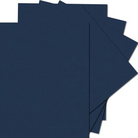 25 Sheets Navy Blue Cardstock Paper 8.5 x 11 inches, 250 GSM/92 lb Thick Cardstock for DIY Cards, Invitations, Blue Card Stock Printer Paper Construction Paper Cardboard Paper for Crafts
