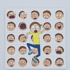 Morty Blotter Art Psychedelic Art Gift Acid Art 100 Tab Sheet
