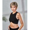 Mystylecos pixie wig Short Female Hair Wigs Short Golden Brown