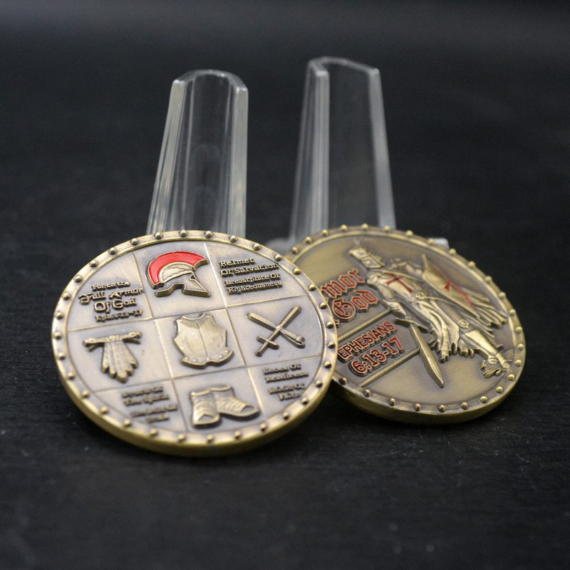 Joygulls Put On The Whole Armor of God Challenge Coin
