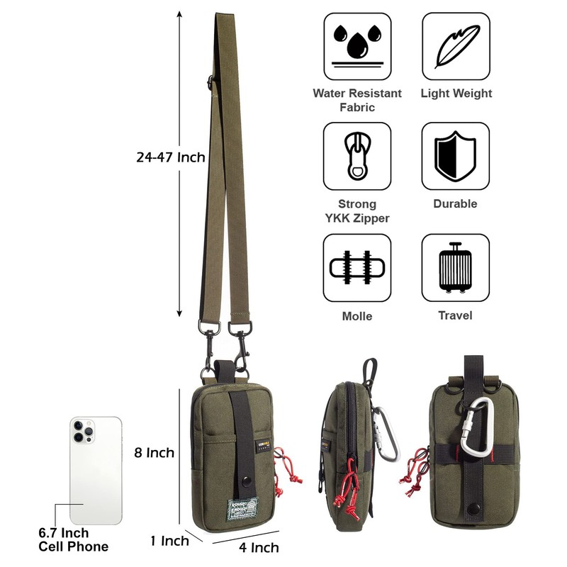 Rough Enough Man Purse Small Crossbody Bag for Men Cell