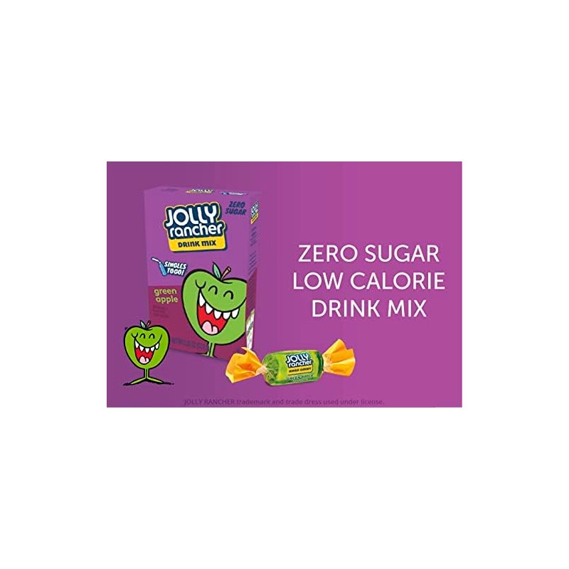 SINGLES TO GO! Jolly Rancher Green Apple, 6 Boxes with