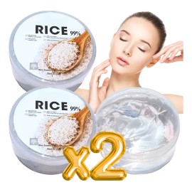 Set 2 Gel Exfoliante Arroz Aclarante Cuidado Facial 300ml