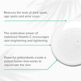 ClarityRx C-Results - Suero facial iluminador con vitamina C, tratamiento facial antienvejecimiento natural a base de plantas para manchas oscuras y c