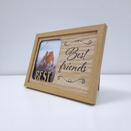 power gift BEST FRIENDS Photo Frame for Friends, Coworkers, Colleagues, Photo Frame for Standing or Hanging. Photo Motif. Photography. Gift