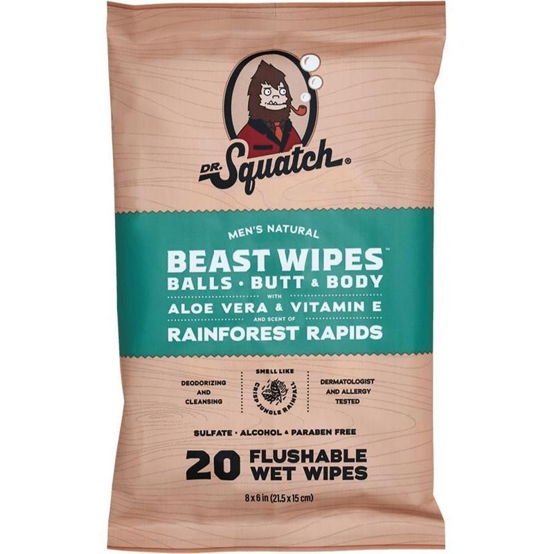 Beast Wipes - Dr. Squatch - Body Care for Men:_Unscented