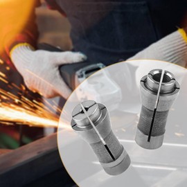 LEONTOOL 4 Pcs Die Grinder Collet Grinding Machine Clamping Collet Adapter 3mm and 6mm Arbors Shank, 2 Pack 3mm and 2 Pack 6mm Grinding Machine Clamp Engraving Chuck Die Grinder Tool