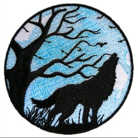 BPA Sew-on patches, iron-on patches, iron-on patches, patches for iron-on wolf landscape