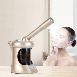 Vapor facial profesional, tipo portátil, alta densidad de niebla de agua, vaporizador facial para limpieza profunda facial, vaporizador facial para cu