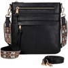 RAVUO Crossbody Bags for Women, Designer Soft Faux Leather Shoulder
