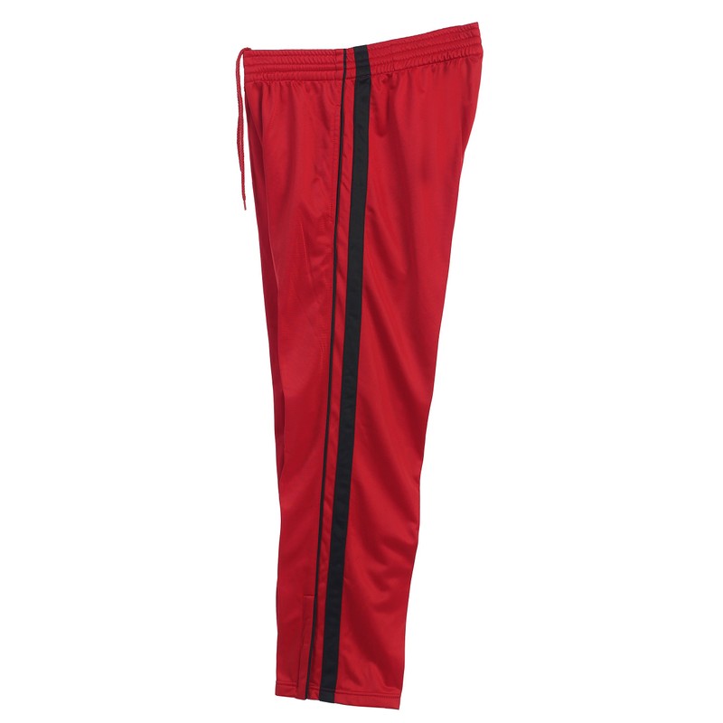 Gioberti Mens Athletic Track Pants, Red, 2X Large