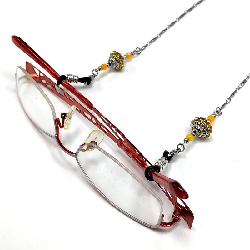 ALBATROSART -HANDMADE Eyeglass Chains Elegant Eyewear Retainer Beaded Eyeglass Strap