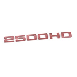 Aimoll 1pcs 2500HD Nameplates Emblems,3D Decal Badges Glossy for Gm Silverado (Red)