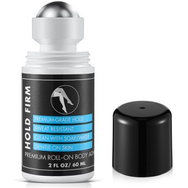 HappyAlley 1 Pcs Metal Roll On Body Glue for Skin & Clothing,Upgraded Sweat Resistant Body Adhesive for Dancers,Skin Adhesive for Compression Stocking, Bras, Wig, Residue Free (2 Oz)