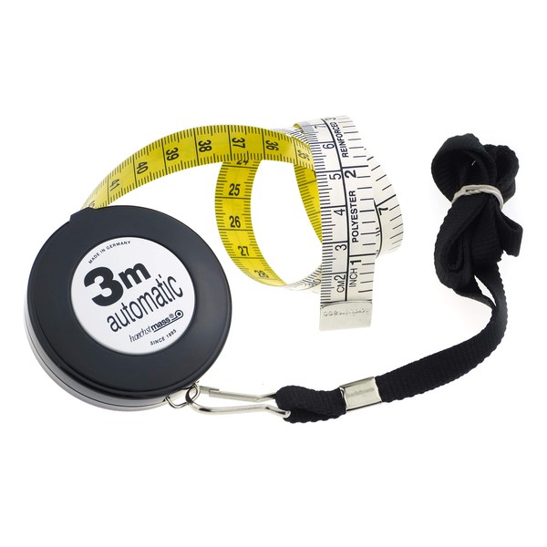 hoechstmass Balzer Hobby 83503C-S 3 m Cord Tape Measure 300 cm / 120 Inches Plastic Black 5.7