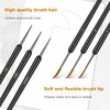 11 Pcs Detail Paint Brush Set, fine miniature paint brushes