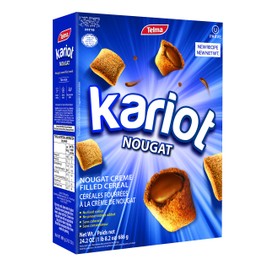 Telma Nougat Creme Filled Kariot Cereal, Family Size (24.2oz) Dairy Free