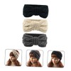 Baluue 3pcs Winter Hairband for Women Twisted Bow Ear Warmer
