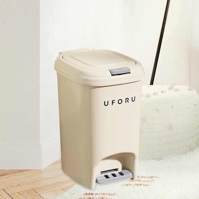 Colcolo Garbage Bin with Foot Pedal Garbage Container Bin Rubbish