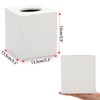 BTSKY PU Leather Cube Tissue Holder Box - Household/Office Square