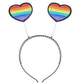 Goldschmidt Rainbow Headband with Hearts | Love Variety Pride | Hair Accessories Tiara Accessories