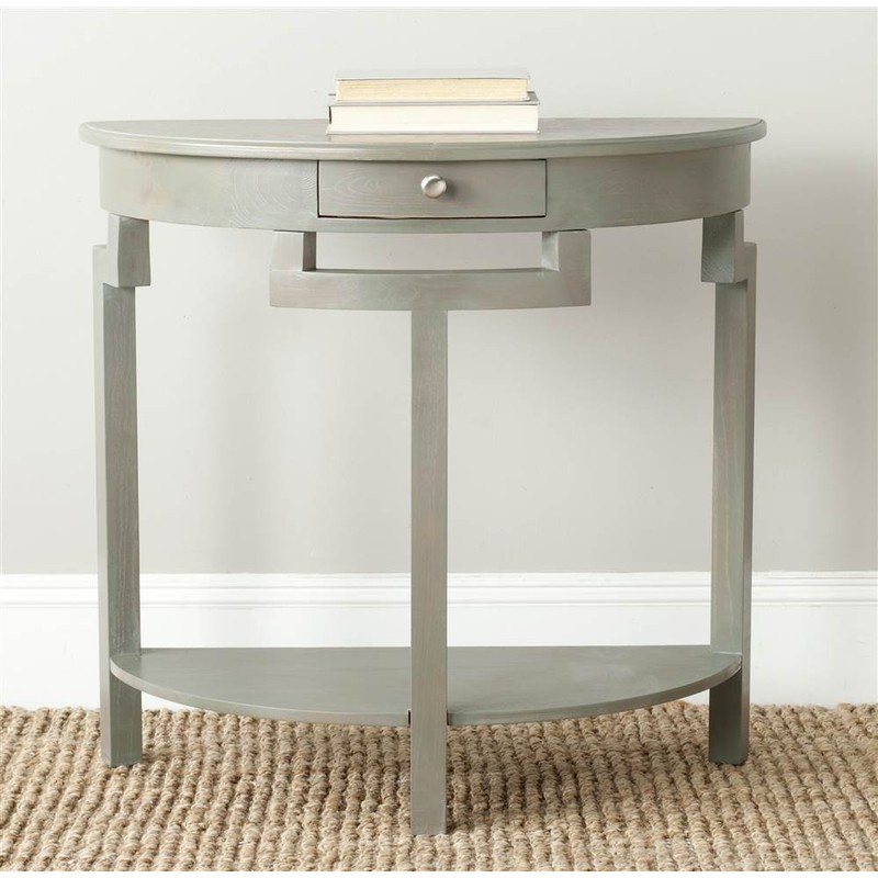 SAFAVIEH Home Collection Liana Ash Grey 1-Drawer Console Table