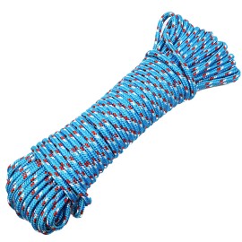 Boxer Tool 3/8" x 100' Utility Diamond Braided Polypropylene Multi Purpose Rope - BoxerTool