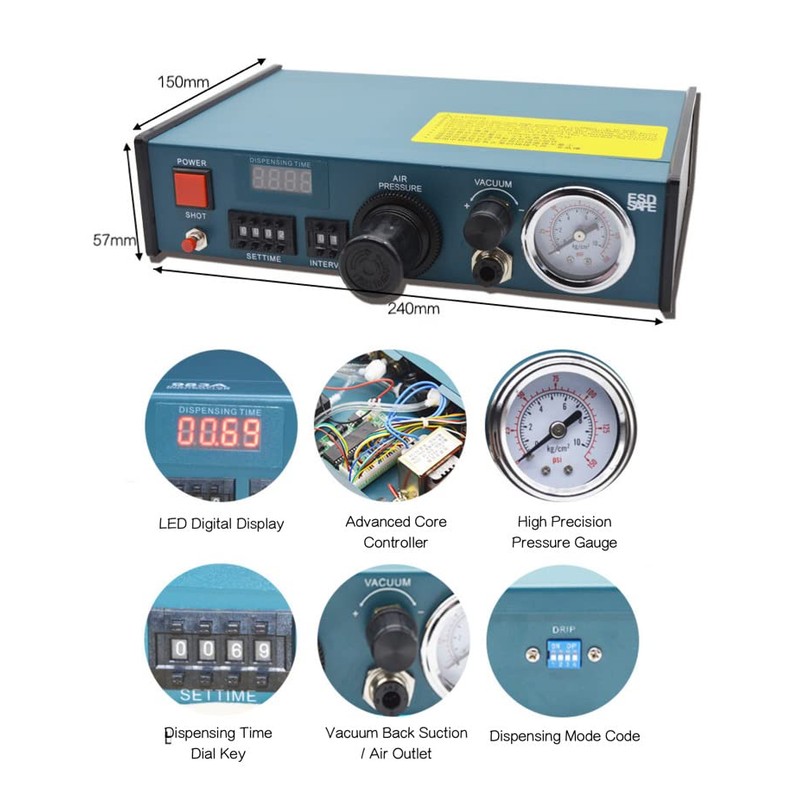 Generic 110V Auto Glue Dispenser, Automatic/Semi-automatic Solder Paste Liquid Adhesive
