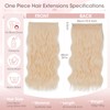 Silk-co One Piece Clip In Hair Extensions Curly 150g Hair