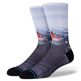Stance Men's Landlord Crew Sock, Blue, L