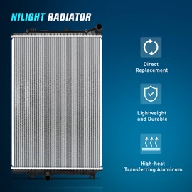 Nilight Radiator for Volkswagen Jetta 2013 2014 2015 2016 2017 2018, Beetle 2014-2017, Passat 2018-2019 L4 1.8L 2.0L, Replace# 5C0121251H