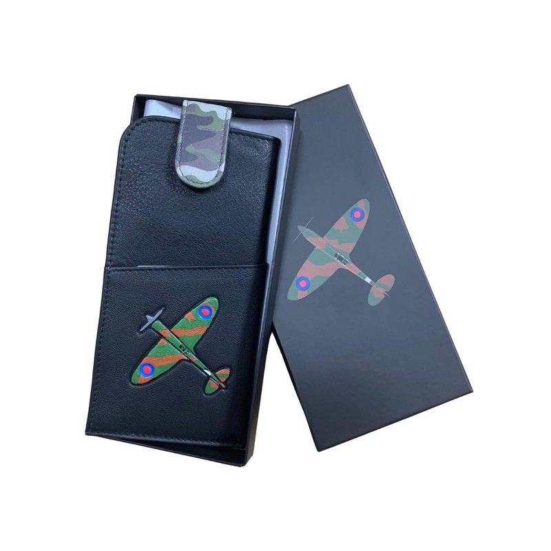 Mala Leather Spitfire Plane Wide Fitting Leather Tab Top Glasses