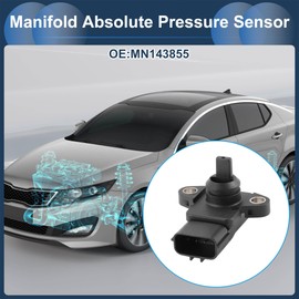 INFINAUTO Air Intake MAP Pressure Sensor, Manifold Absolute Pressure MAP Sensor No.MN143855 for Mitsubishi COLT V Black 1 Pcs