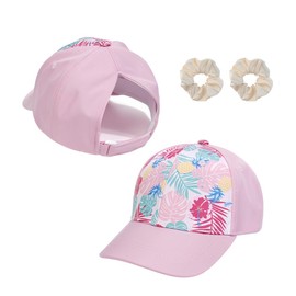 XFSRG Leoprint Sun Hat Kids Girls Fashionable Baseball Cap Girls for Summer Cap Kids Girls for Outdoor Activities (DE/NL/SE/PL, Alpha JASPO, One Size, Pink)