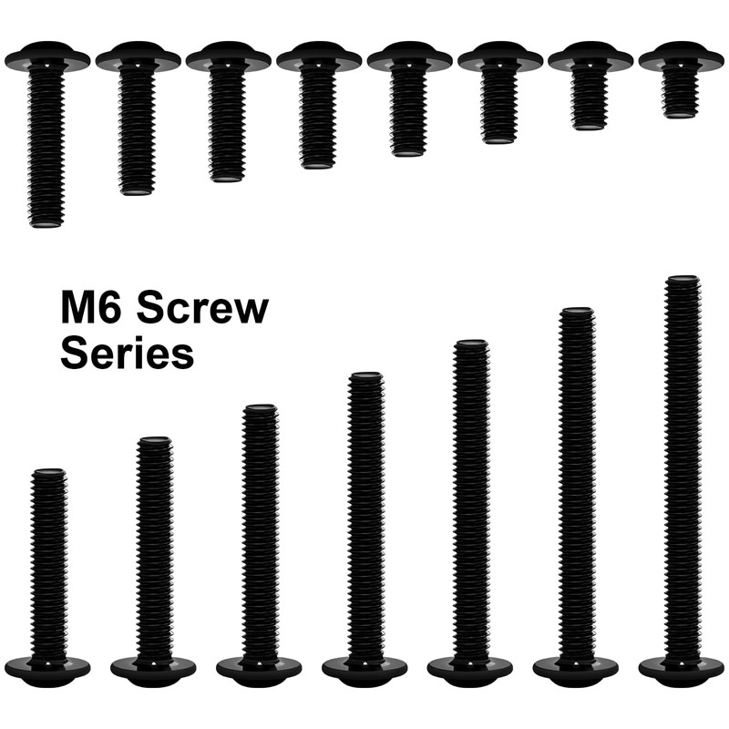 HONPHIER M6 Rounded Head Screws Hexagon Socket Screws Stainless Steel
