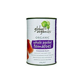 Global Organics Whole Peeled Tomatoes Organic 400g