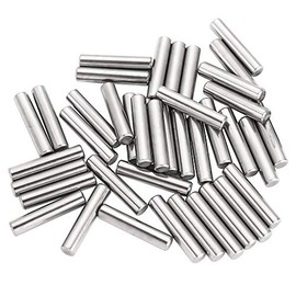 Yesallwas 100Pcs 2.5mm X18mm Dowel Pin Stainless Steel Shelf Support Pin Metal Fasten Elements Used On Precise Location by Yesallwas (2.5mm x 18mm 100Pcs)