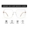 BAODAREN Blue Light Blocking Glasses Oversized Square Frame Women/Men Anti