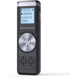 32GB Digital Voice Recorder, Audio Sound Recorder Portable MP3 Recorder Dictaphone for Meeting Lecture Rechargeable Recording Device Voice Activated Recorder with Playback for Interview  springtok - Size: 16GB