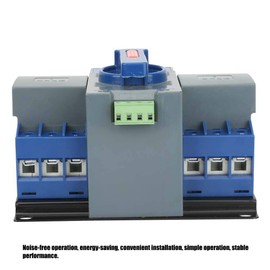 63A 3P Automatic Transfer Switch, Mini Dual Power Generator Changeover Switch Electronic Power Circuit Breaker