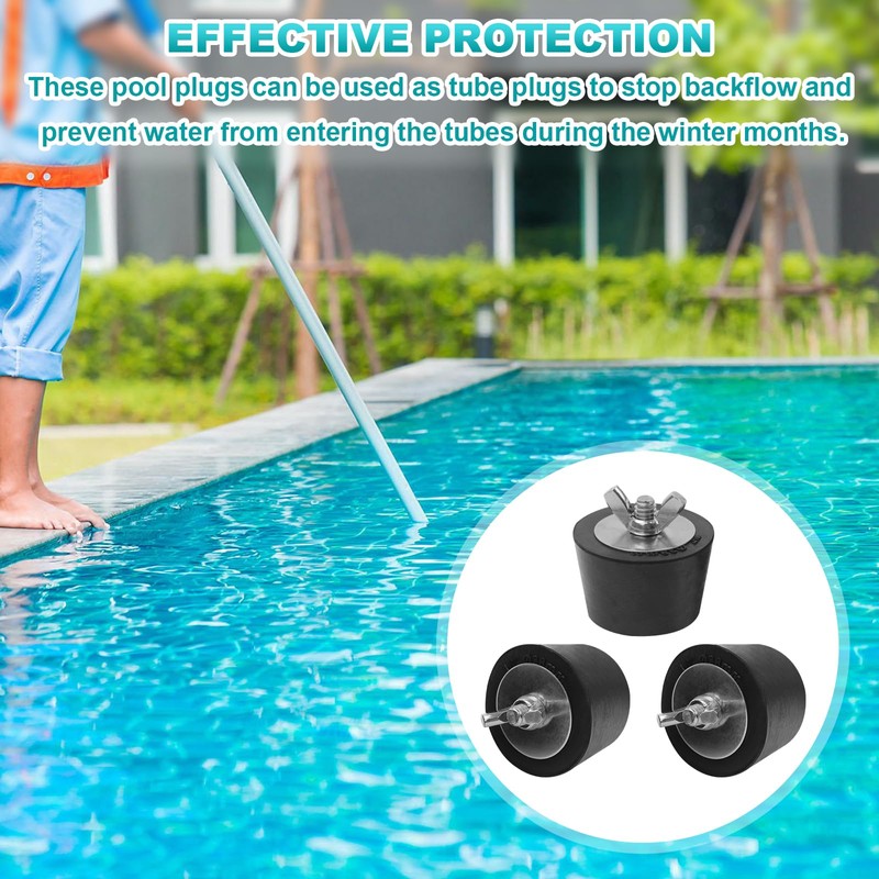 1.5" Rubber Pool Winterizing Plug Pool Return Plugs Pool Skimmer